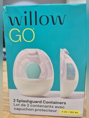 NEW Willow GO 5oz Splashguard Containers (2-Pack)